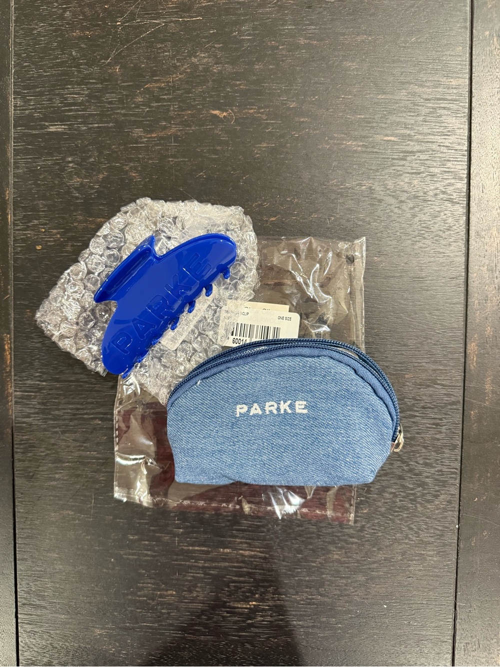 PARKE Denim Color Hair Claw Clip